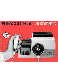 Agfa Agfacolor 50 auto manual. Camera Instructions.